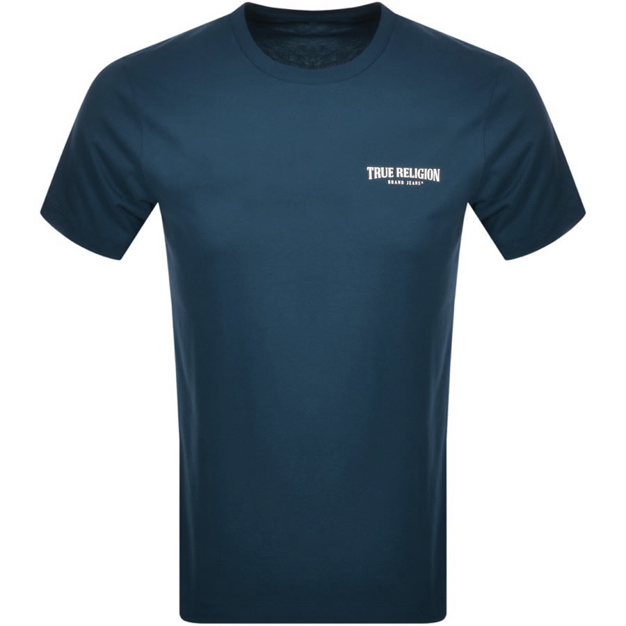 Alternative Image for ProductTrue Religion Small Arch Logo T Shirt Blue1
